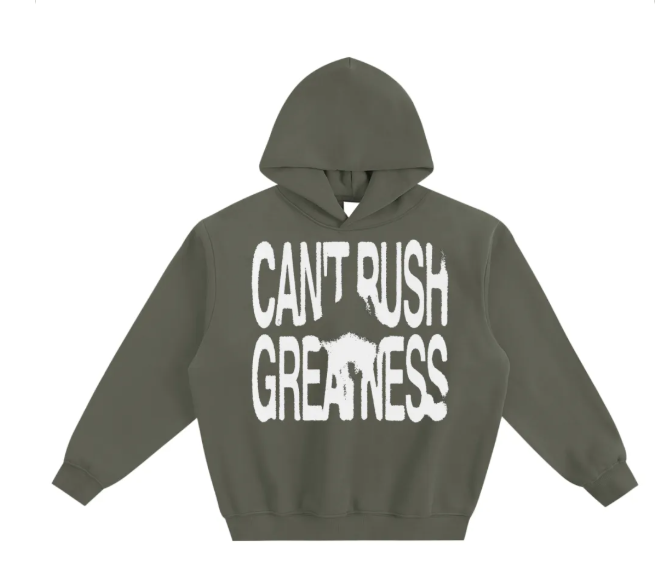 pure heavy cotton hoodies cant rush greatness